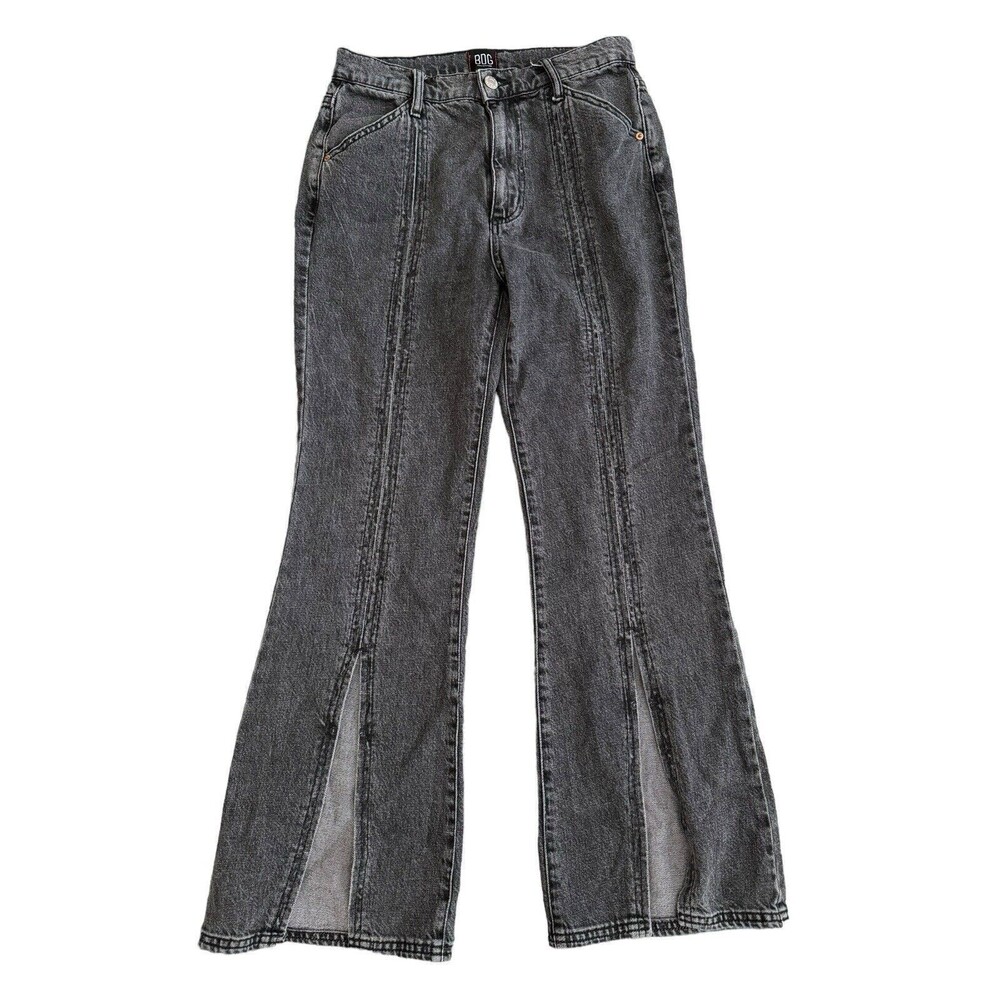 BDG BLACK WIDE LEG SPLIT FLARE JEANS WOMEN'S SIZE 26 URBAN‎ OUTFITTERS BOHO